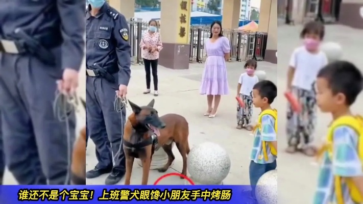 上班时间抢小朋友烤肠，警犬被通报引社会热议